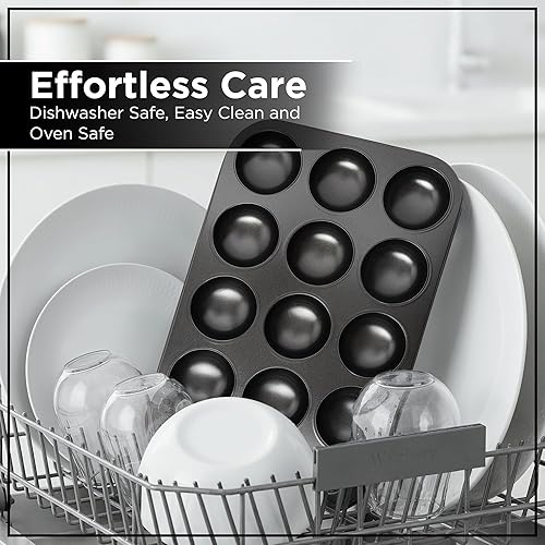 Miniatura 6 de Wrenbury Mince Pie - Molde para hornear 12 tazas  Sartén para tarta de mermelada  Acero al carbono antiadherente de calidad comercial  Seguro para