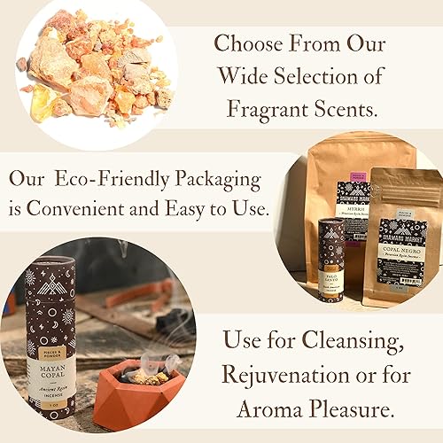 Miniatura 7 de Shamans Market Incienso de resina de copal negro peruano negro 1 onza