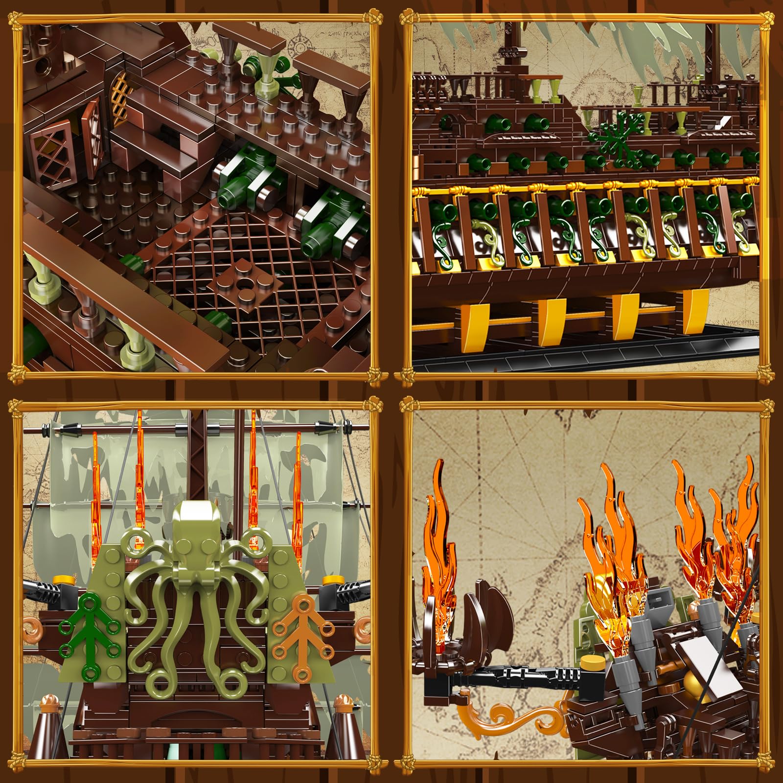 Amazon.com: JMBricklayer Pirate Ship Building Sets for Adults