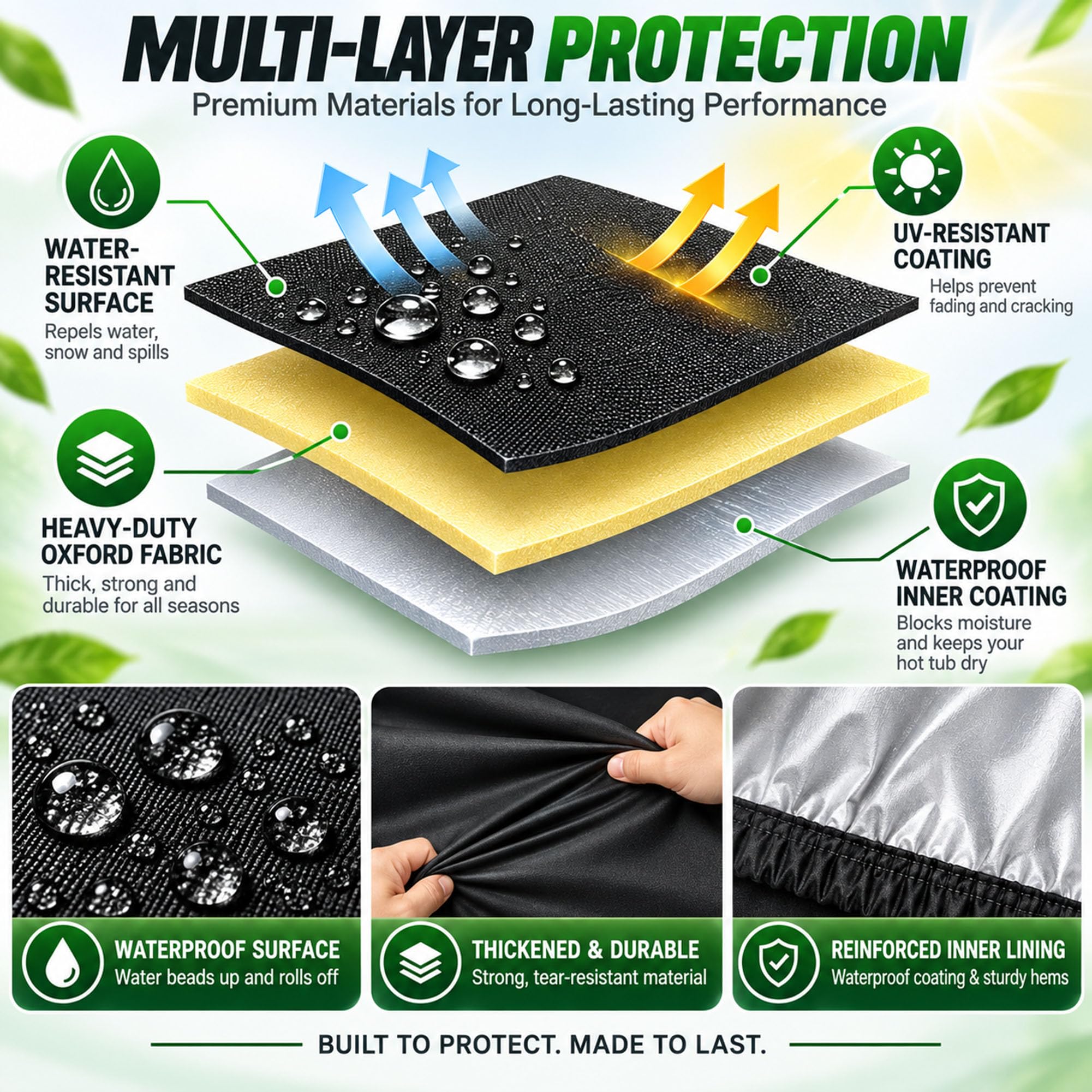 Funda Cuadrada de SPA para Bullfrog Spas SportX 151 2010-2015