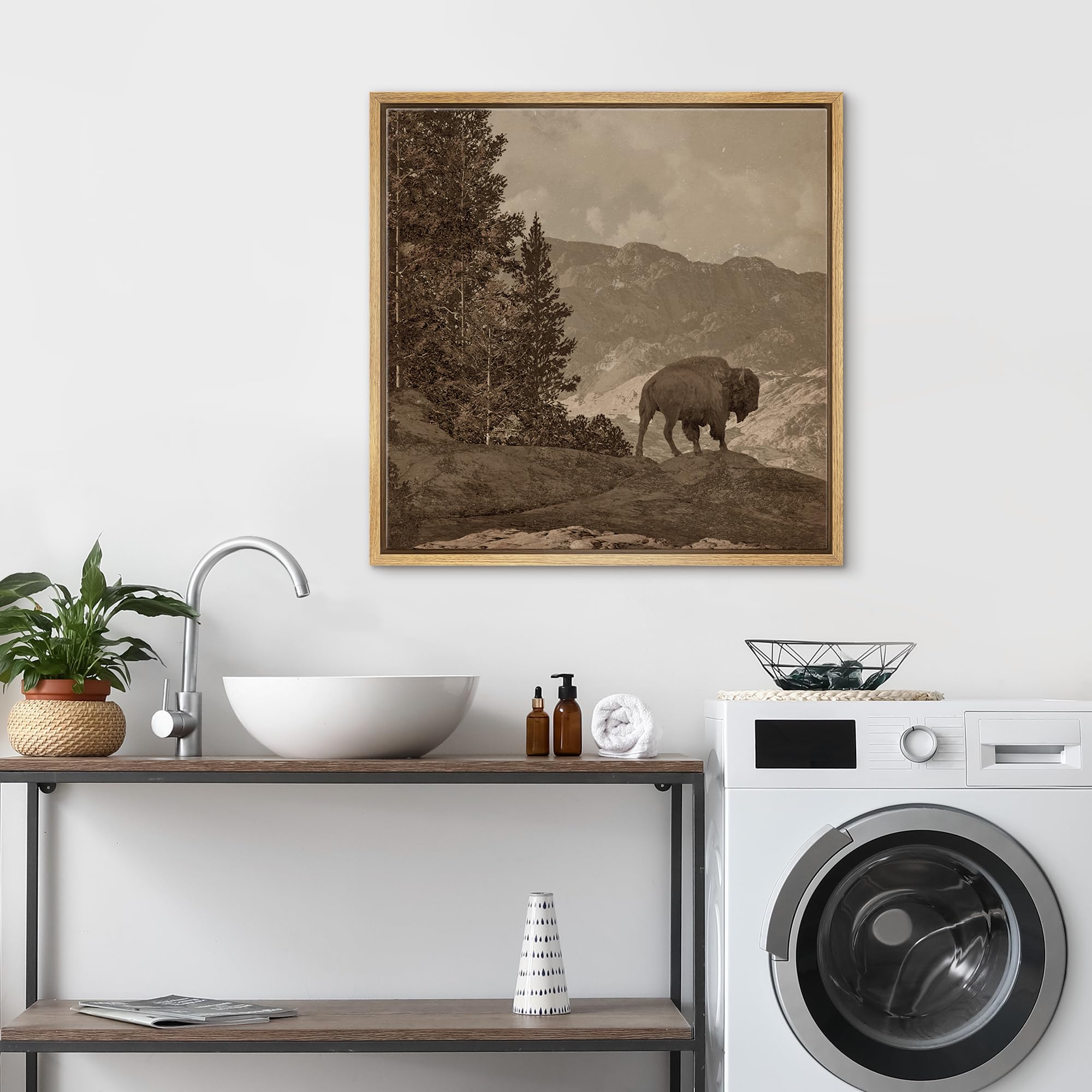 NEAT BUFFALO CLOTHPIGMENT PRINT【44】 NEAT BUFFALO CLOTH PIGMENT PRINT【44】