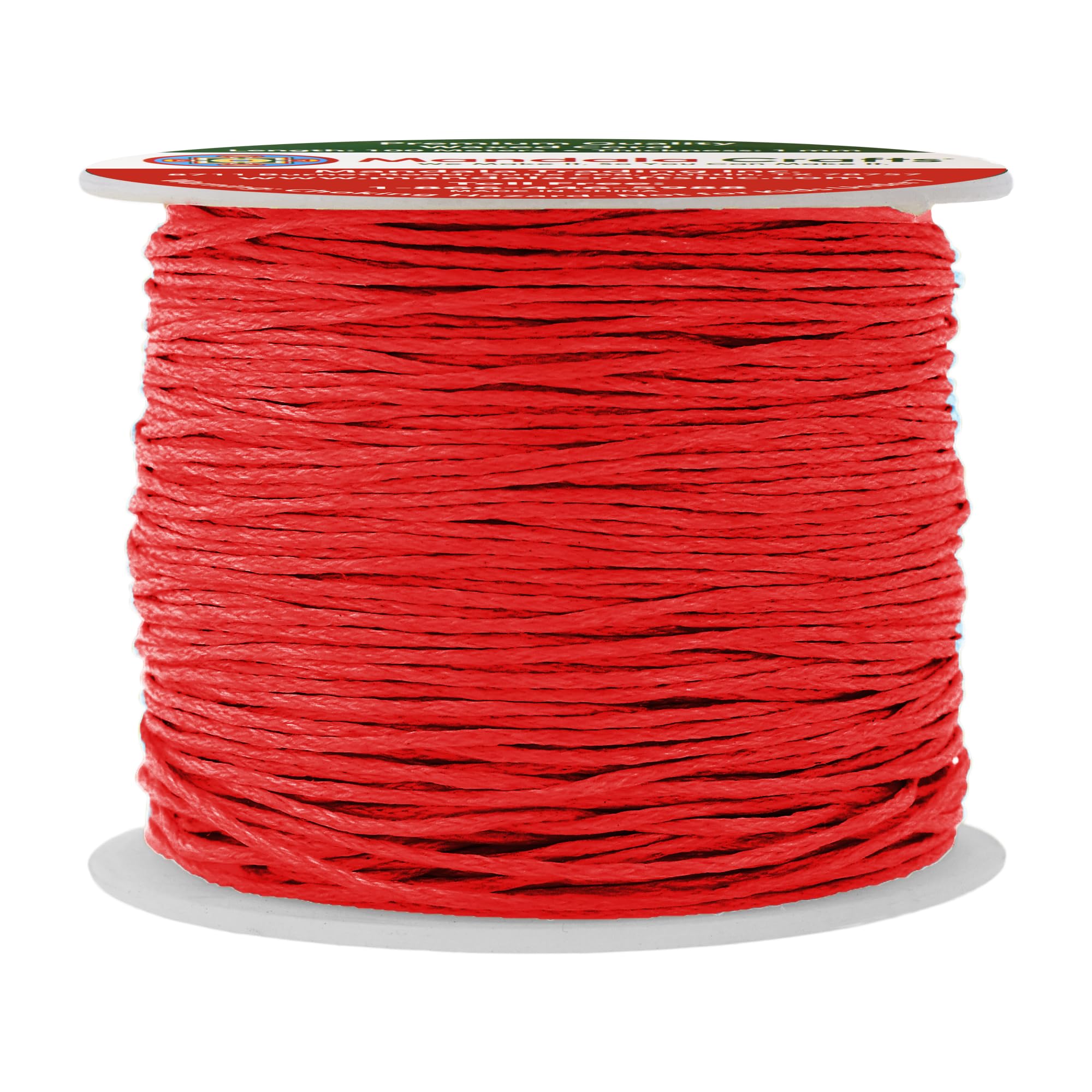 Amazon.com: Mandala Crafts 1mm Red Cotton Waxed Cord for Jewelry