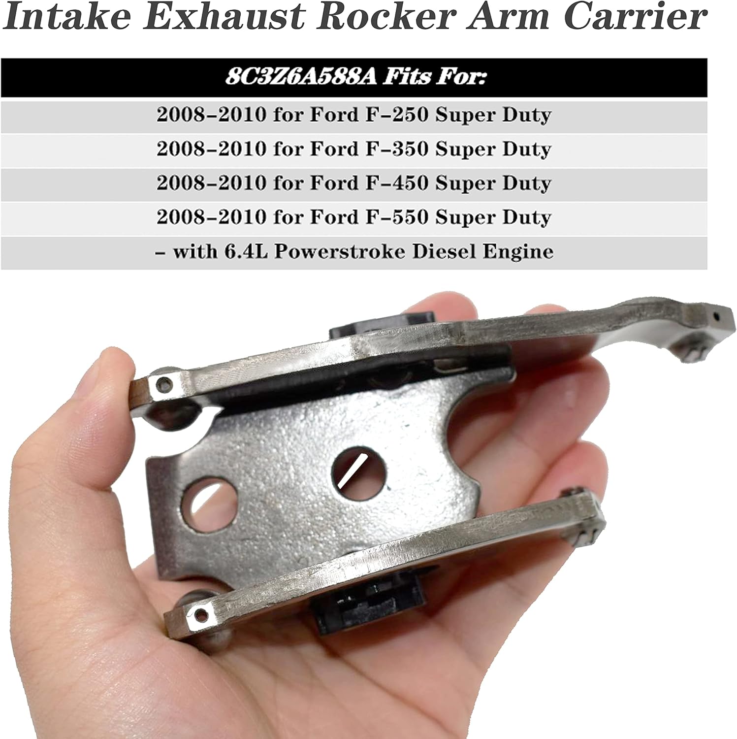 Exhaust Rocker Arm and Intake Exhaust Rocker Arm Carrier Replacments Fits for Ford for F-250 F-350 F-450 F-550 6.4L 2008-2010