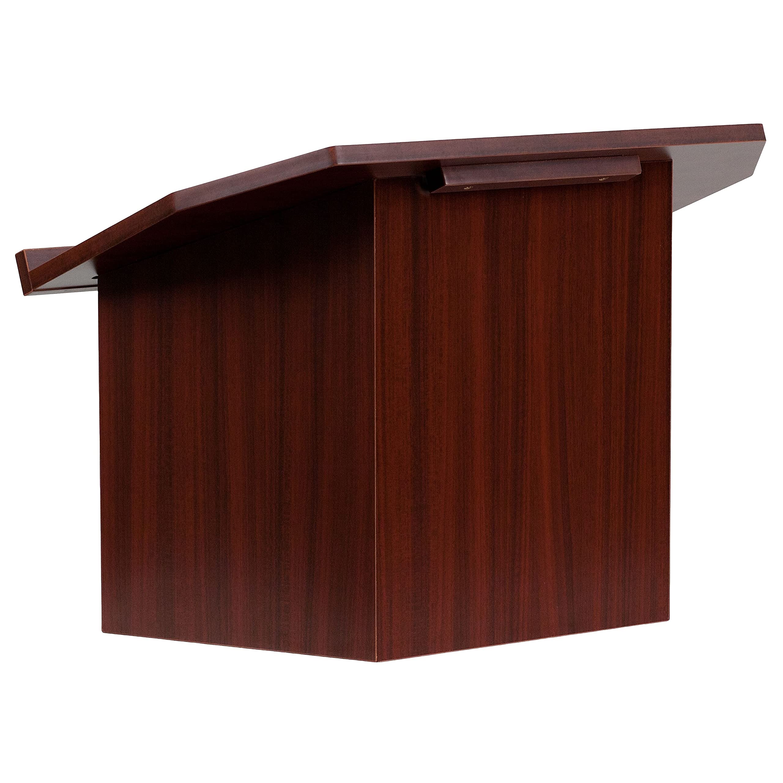 Flash Furniture Rednerpult für Tischplatten, faltbar, Laminat, braun, 1 Stück