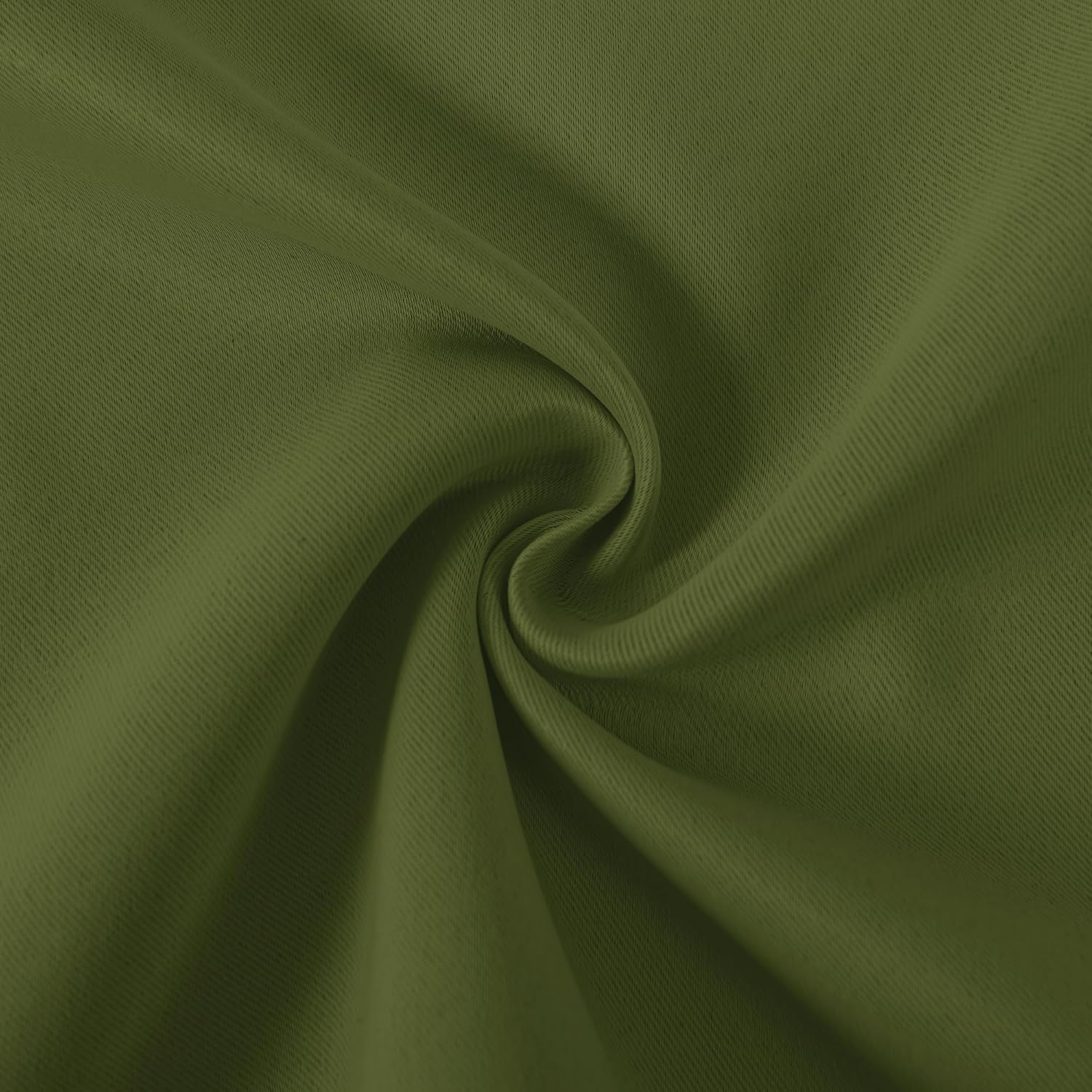 DWCN Christmas Valance for Windows Rod Pocket Window Valance Curtains for Kitchen Bathroom 52 x 18 inch Long,1 Panel, Olive Green - Image 4