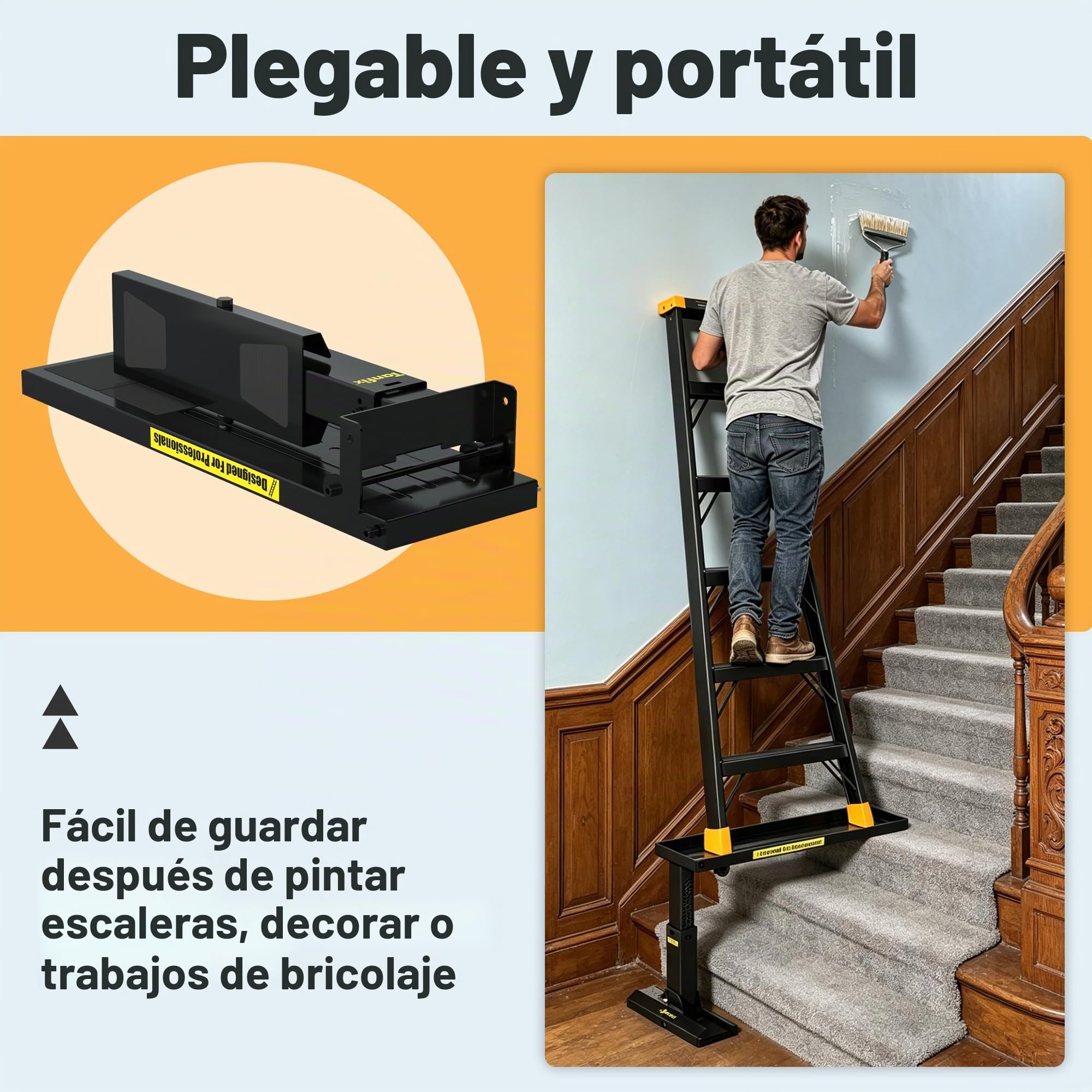 LE-1 Extensor de escalera, negro, Standard 9.25-15.5"