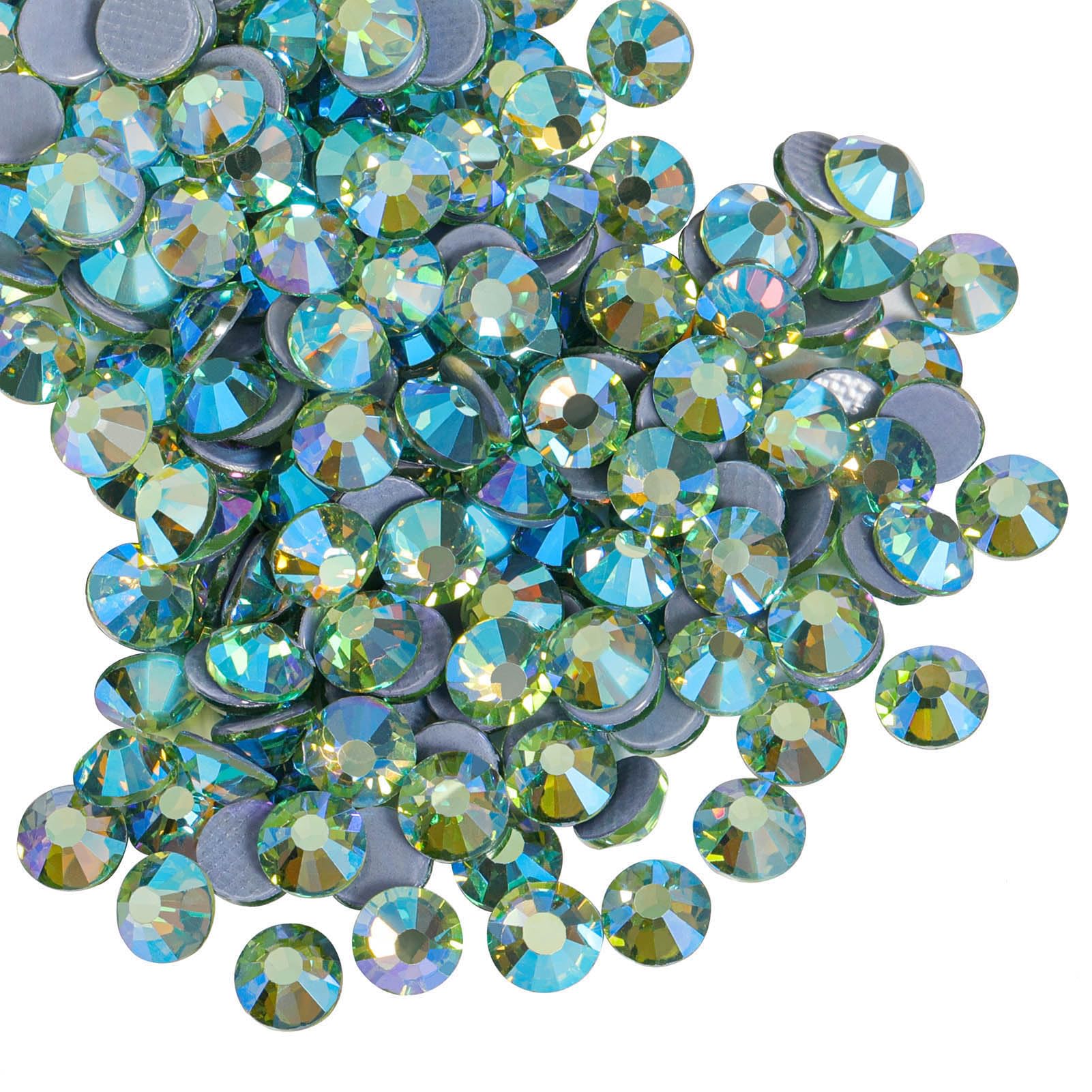 Roellgs Hotfix Lot De 1440 Strass En Verre AB Blanc SS16 - Pour Décoration Vêtements Et DIY