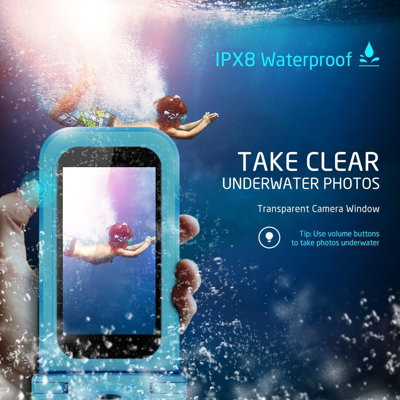 Waterproof Phone Case, 2-Pack IPX8 Lanyard Waterproof Phone Pouch, Universal Clear Dry Bag for iPhone 17 16 15 14 13 12 Pro Max Plus Samsung Galaxy S24 S23 S22 Note Google Pixel HTC up to 7.5"