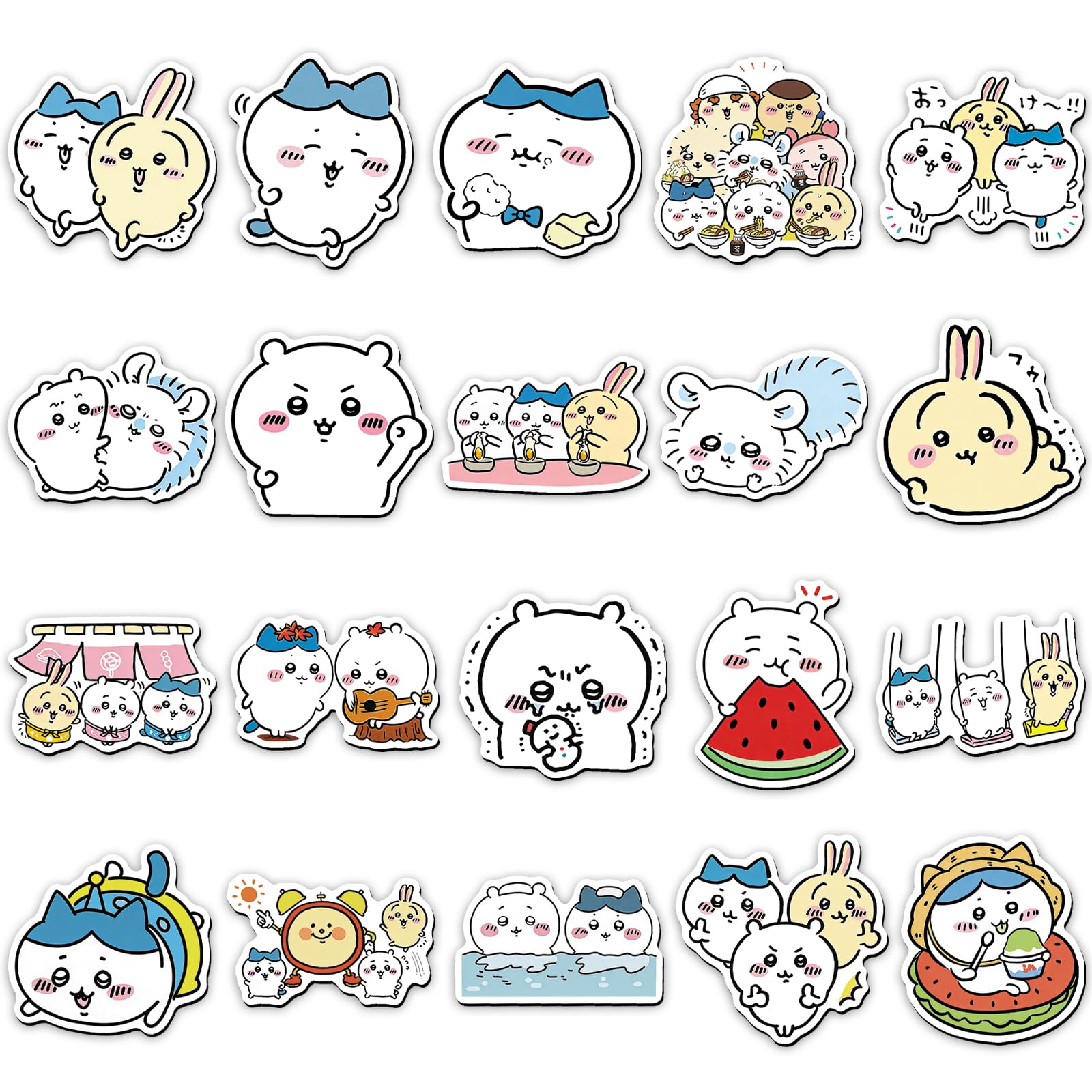 20PCS Kawaii Chiikawa Fridge Magnets, Cute Cartoon Anime Magnetic Stickers,Strong Adhesive Magnetic Decals for Kitchen Whiteboard Office Home Decoration, Chiikawa Fans Collectible Small Gifts