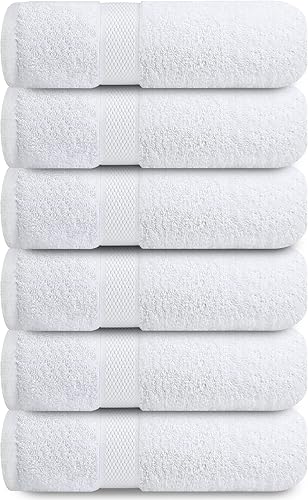 Miniatura 36 de Infinitee Xclusives Paños de lavado de 100 % algodón de alta calidad para ducha, paquete de 4, 12 x 12 pulgadas, altamente absorbentes, para baño