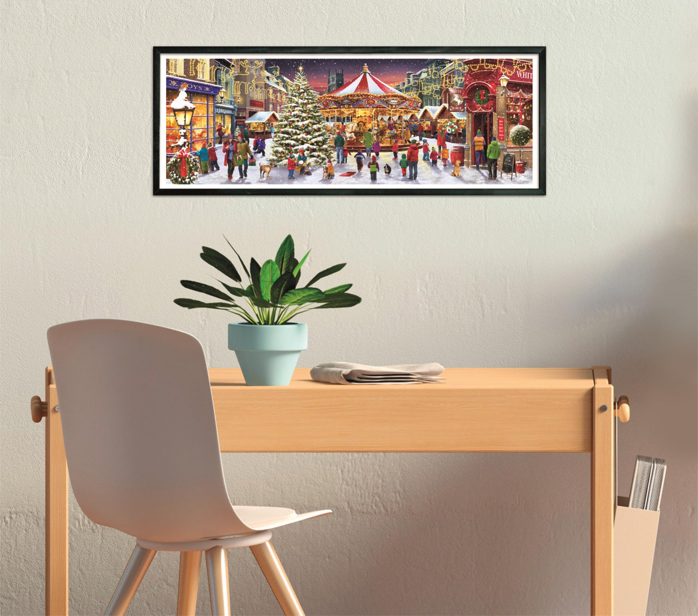 Clementoni Puzzle 1000 Pezzi Natale: Sfida Rilassante Per Adulti, 70x50 Cm, Alta Qualità, Regalo Perfetto, Decorazione Da Parete - 4