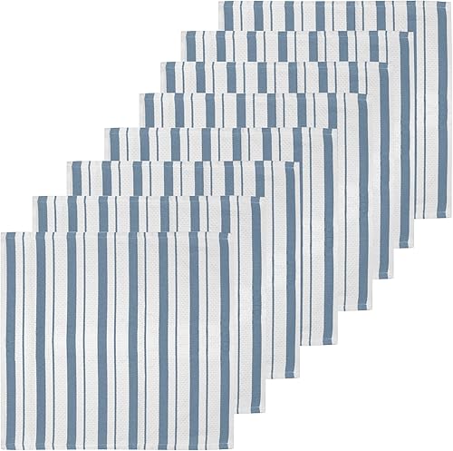 Miniatura 7 de MÜkitchen - Juego de 8 paños de cocina absorbentes para limpieza y secado, lavables y reutilizables, juego de 8, color gris brumoso