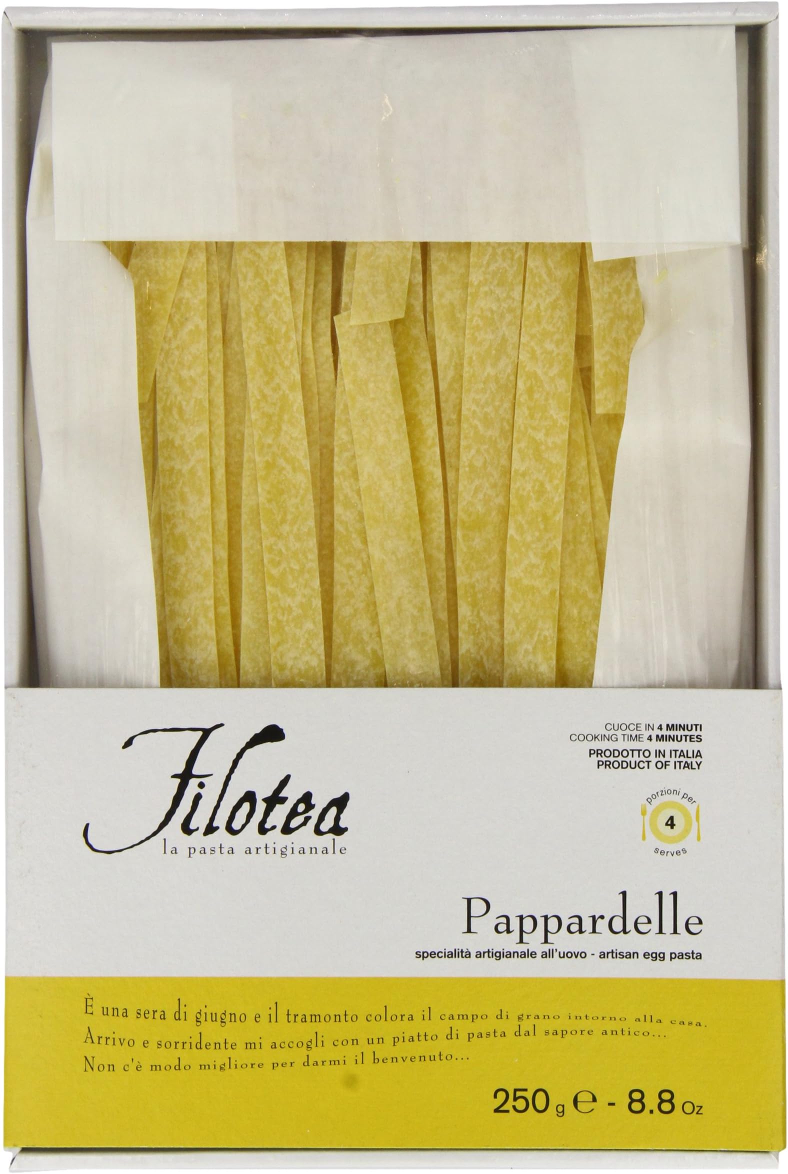 Filotea Egg Pasta, Pappardelle, 8.8 Ounce