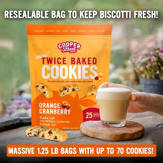 Galletas Biscotti Orange Cranberry Cooper Street 1.25 lb miniatura 3