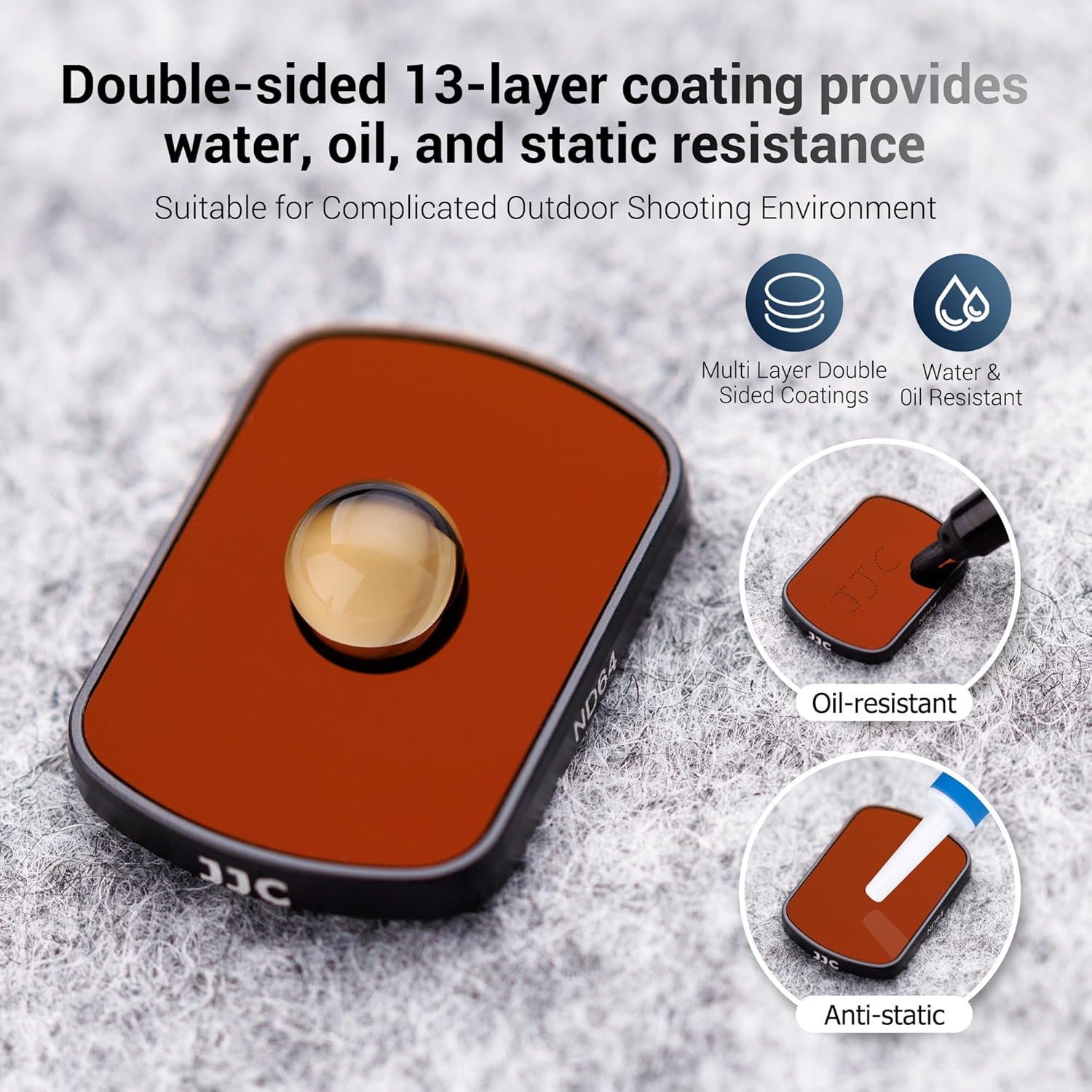 JJC 6 Pack Magnetic ND & CPL Filter Kit for DJI OSMO Pocket 3 Creator Combo, CPL ND8 ND16 ND32 ND64 ND256 Polarizing Neutral Density Filters with Wipe, Multi-Coated/HD Optical Glass/Gimbal Compatible