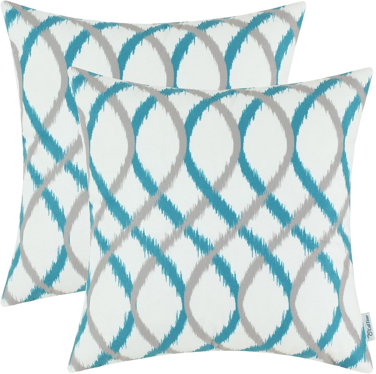 teal gray pillows