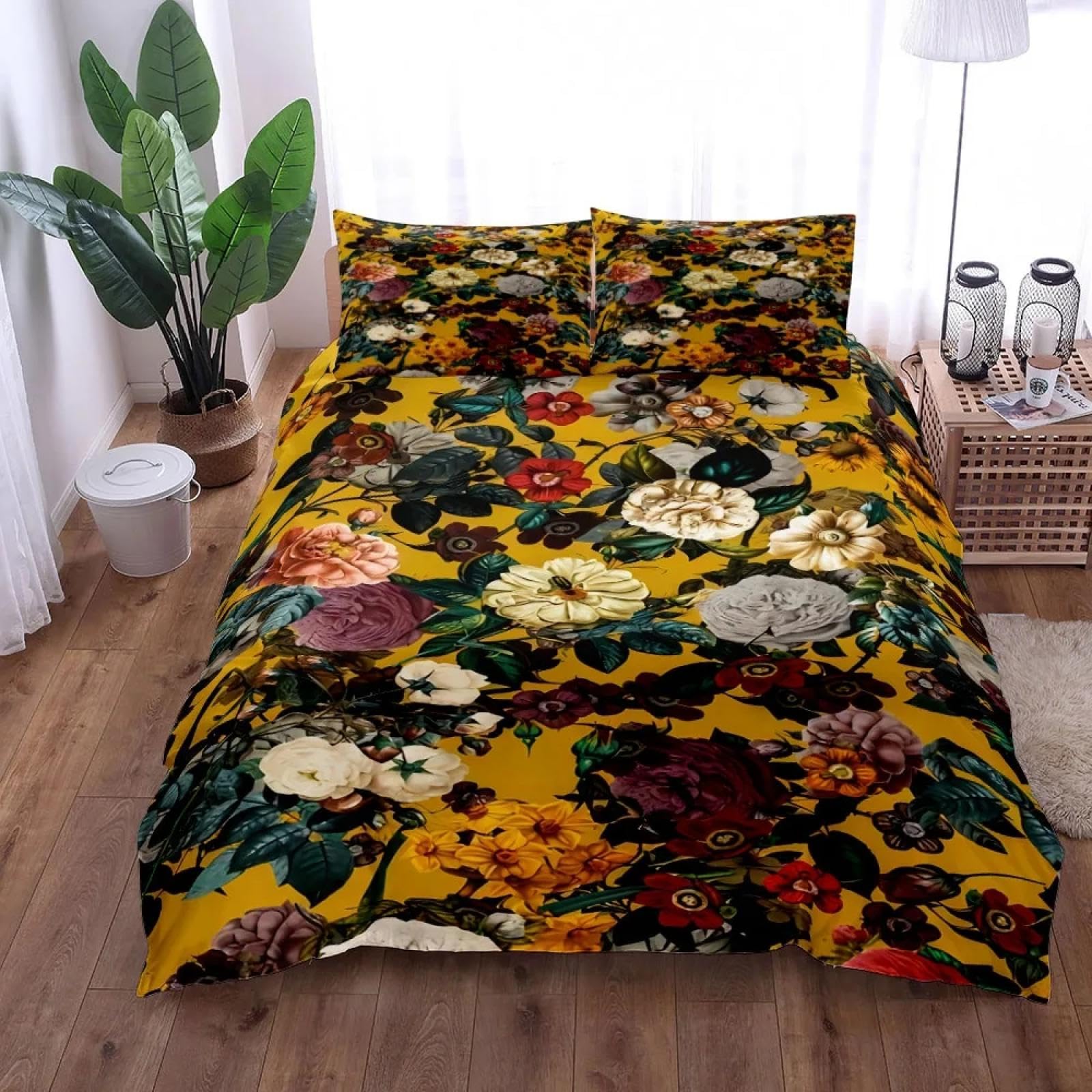 Housse de couette Jardin Exotique 120x200 et taies d'oreiller