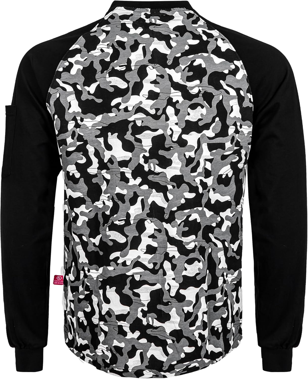 BOCOMAL FR Shirts 6oz Lightweight Flame Resistant Long Sleeve Henley Shirt Fire Retardant Workwear NFPA2112 CAT2 - Image 3