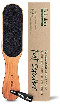 Fabskin Wooden Foot Scrubber For Dead Skin | Dual Sided Foot Filer | Callus Remover | Feet Scraper