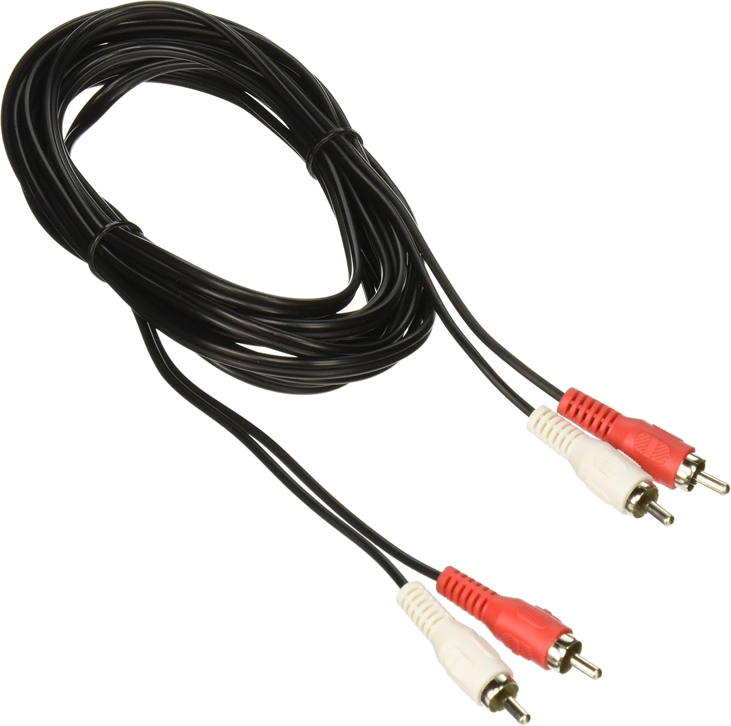 Monoprice Audio Cables - 25 Feet - Black | 2 RCA Plug to 2 RCA Plug, Male to Male : Electronics