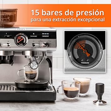 KRUPS Barista Espresso Machine with Built-In Grinder, 30 Settings