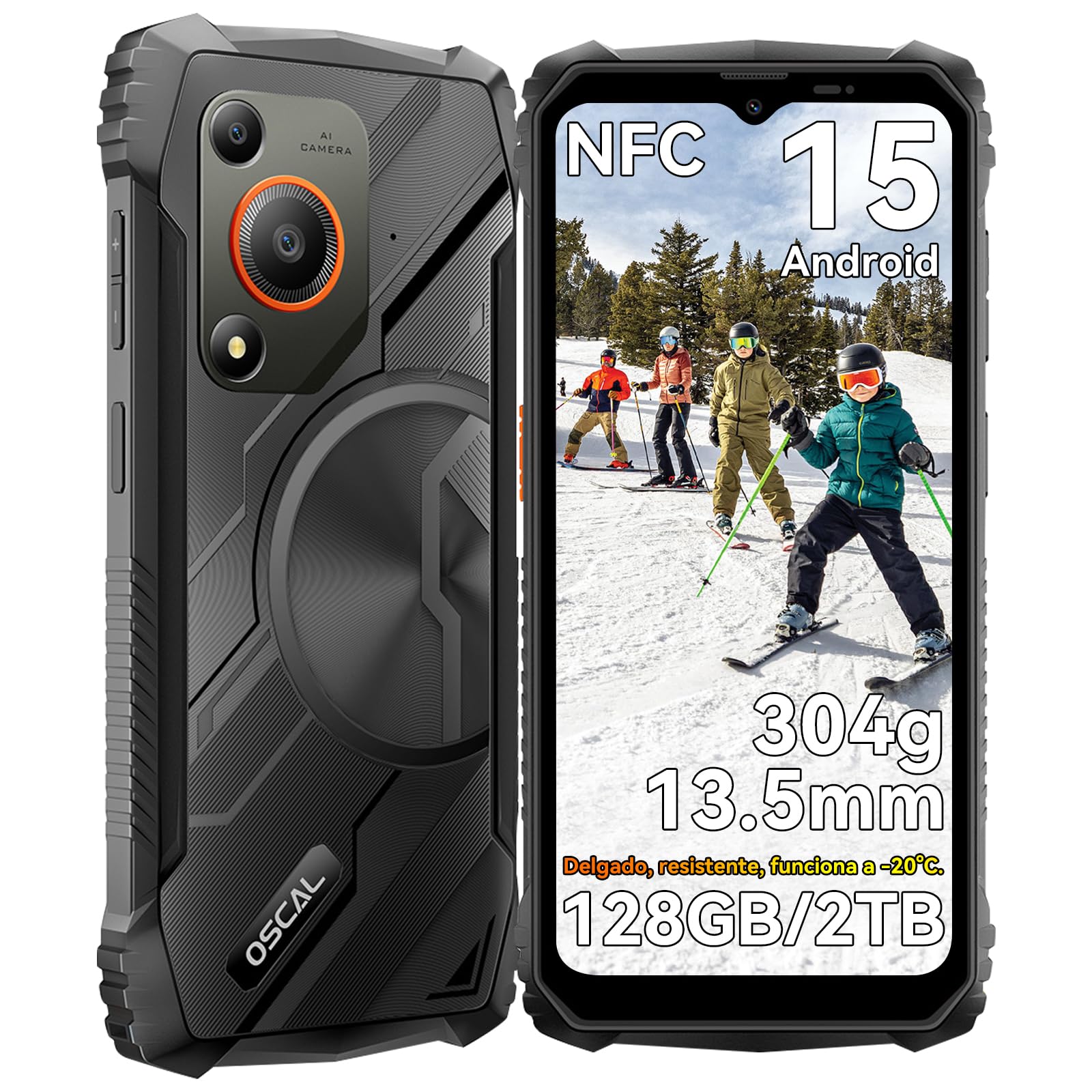 OSCAL Marine 1 Movil Irrompible Android 15, 12GB +128GB/2TB TF