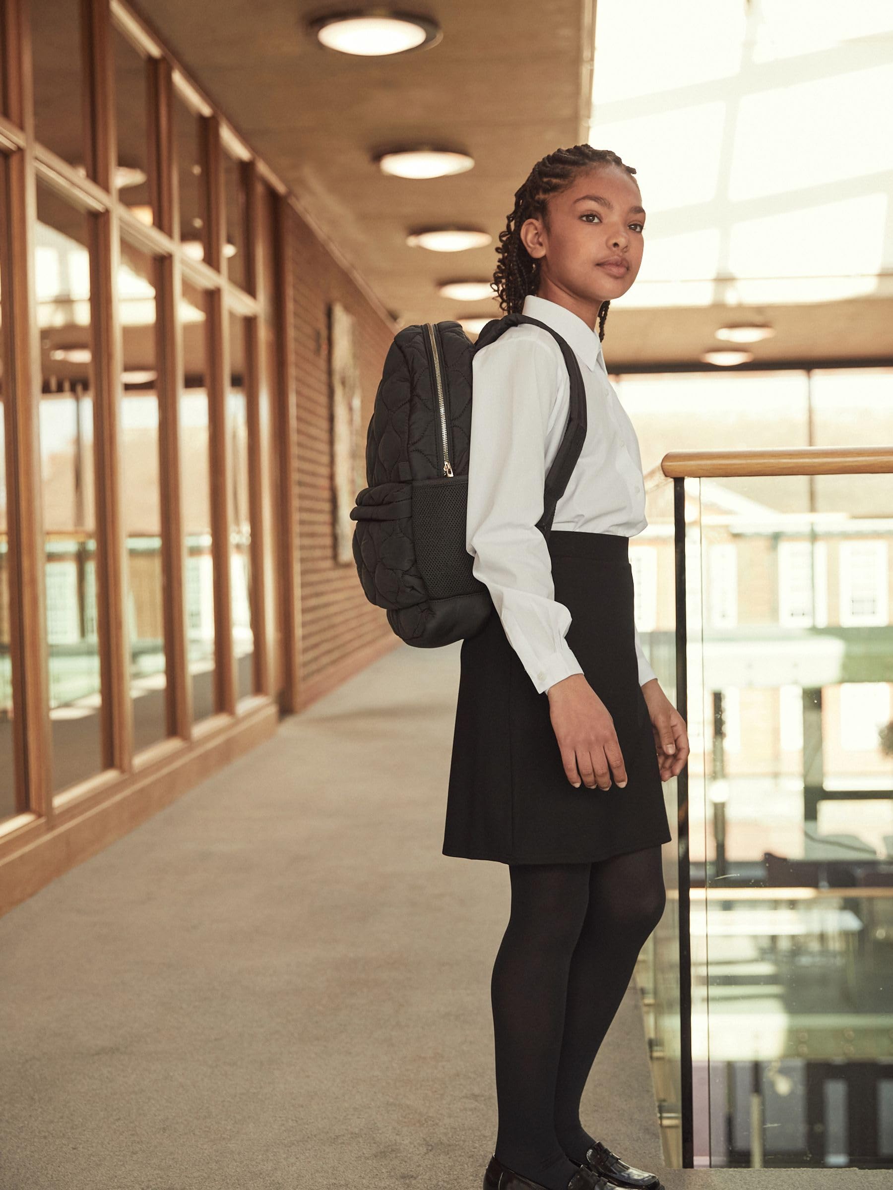 NEXT Fille Chemise d'école Standard habillée à Manches Longues, Lot de 2