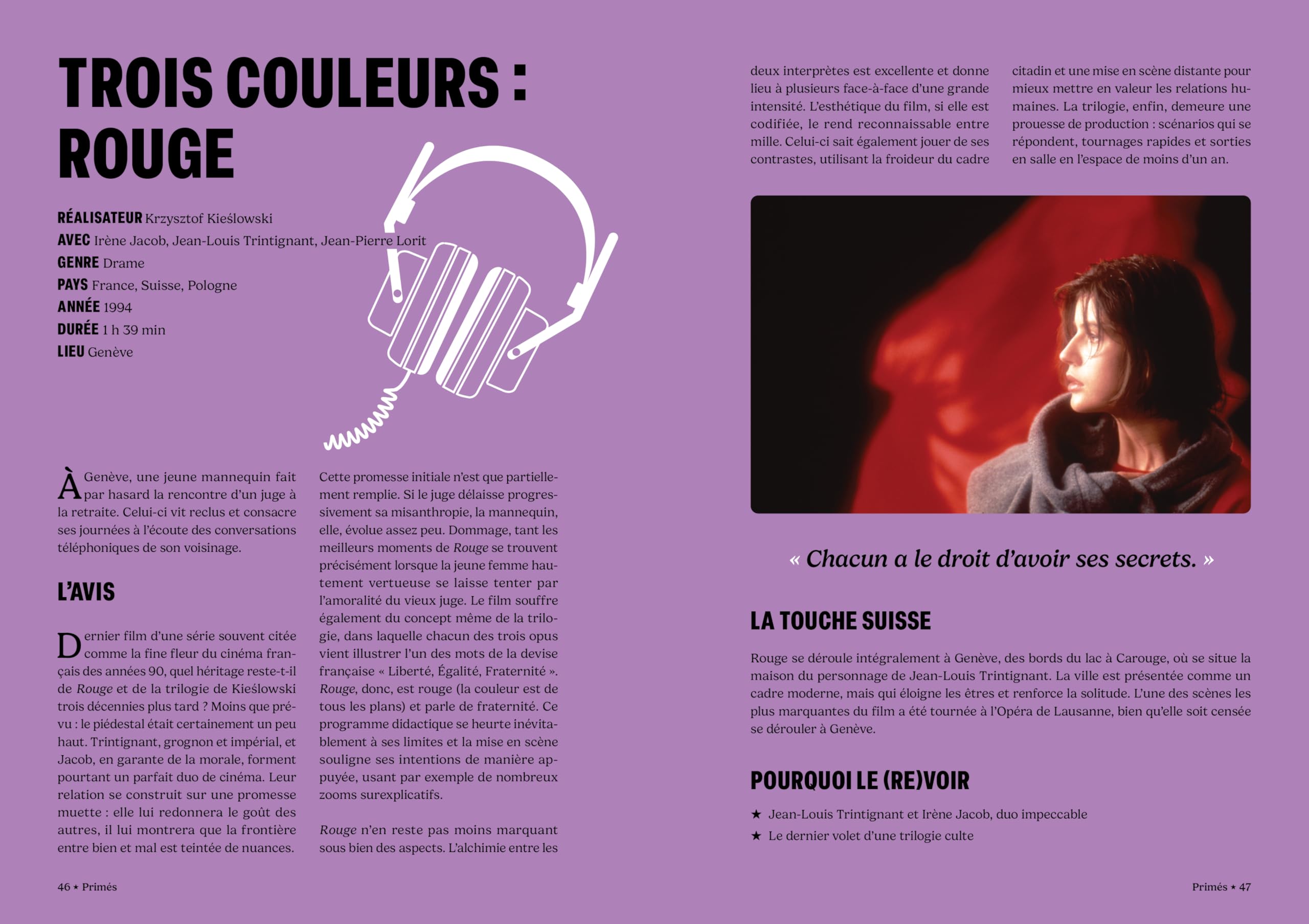La Suisse au cinéma: 100 films internationaux à voir absolument