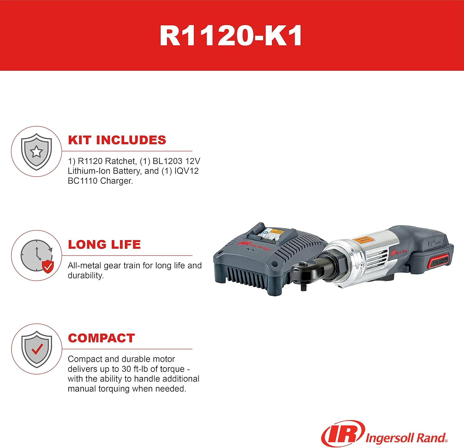 80% Off Discount Ingersoll Rand R1120-K1 1/4 12V Cordless Ratchet Kit Top Brands Ingersoll Rand R1120-K1 1/4 12V Cordless Ratchet Kit