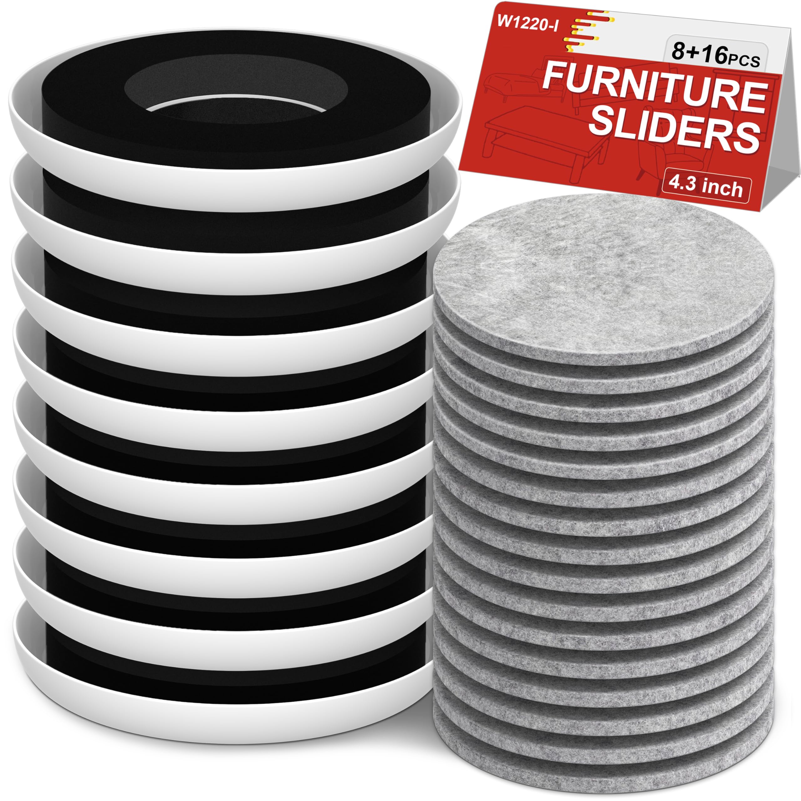 Furniture Sliders for Hardwood Floors - Multi-Surface Moving Sliders