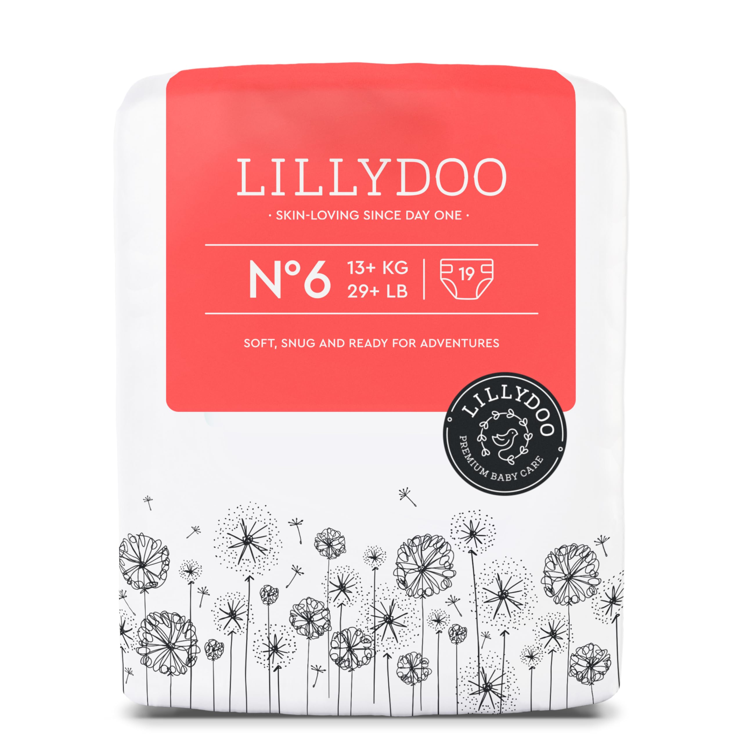 Pañales LILLYDOO delicados con la piel - talla 1 (2+ kg), caja de medio mes (72 unidades), protección contra fugas, suaves, sin perfumes ni lociones y dermatológicamente probados — view 25