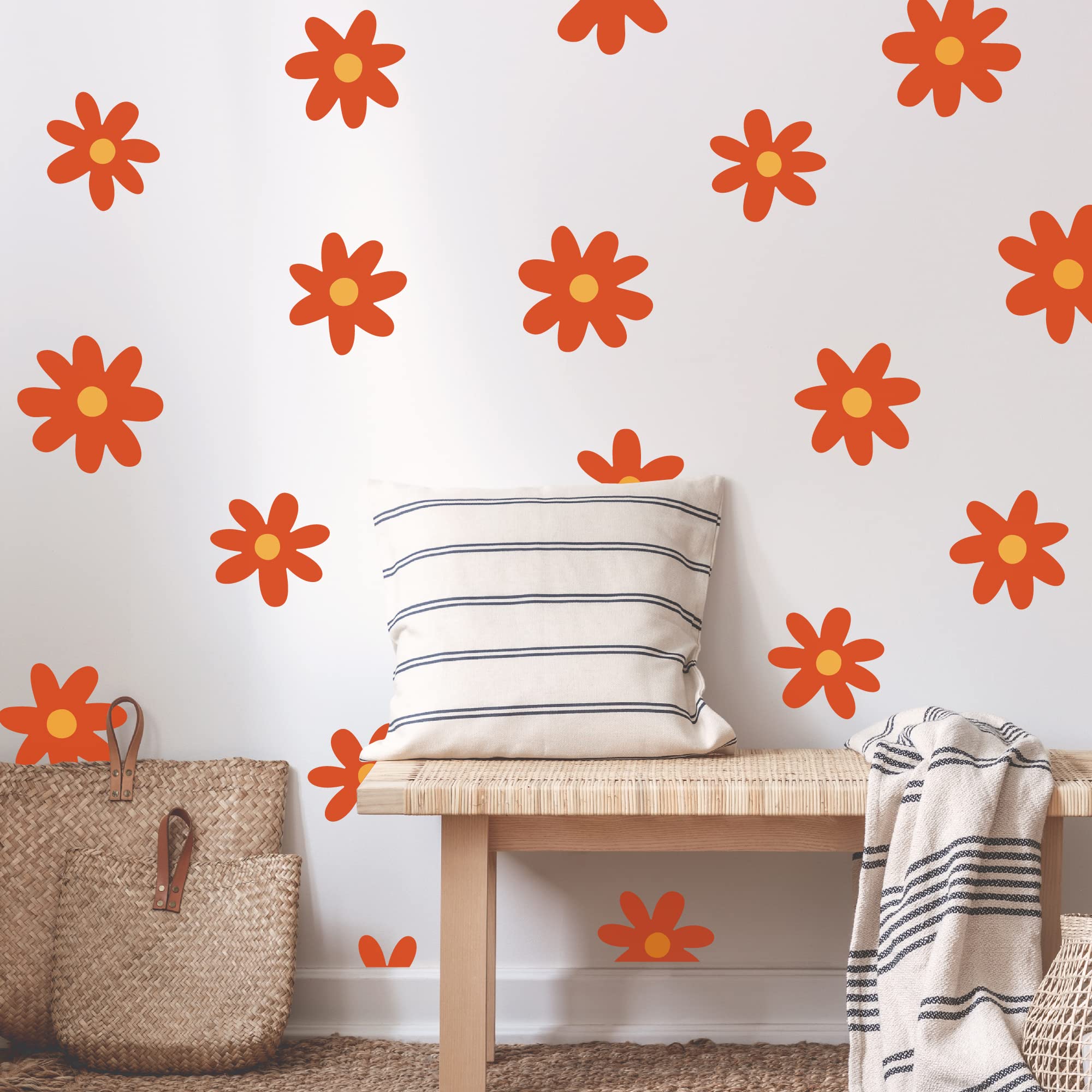 A Room with Flower Vinyl Daisy Wall Decals - Image 4