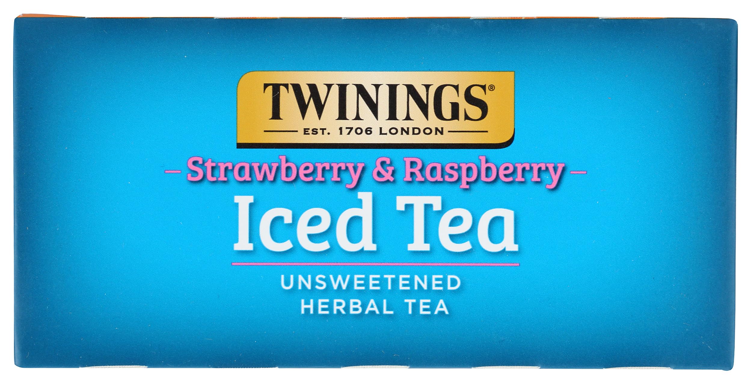 Twinings, Tea Iced Herbal Strawberry Raspberry, 72 Count