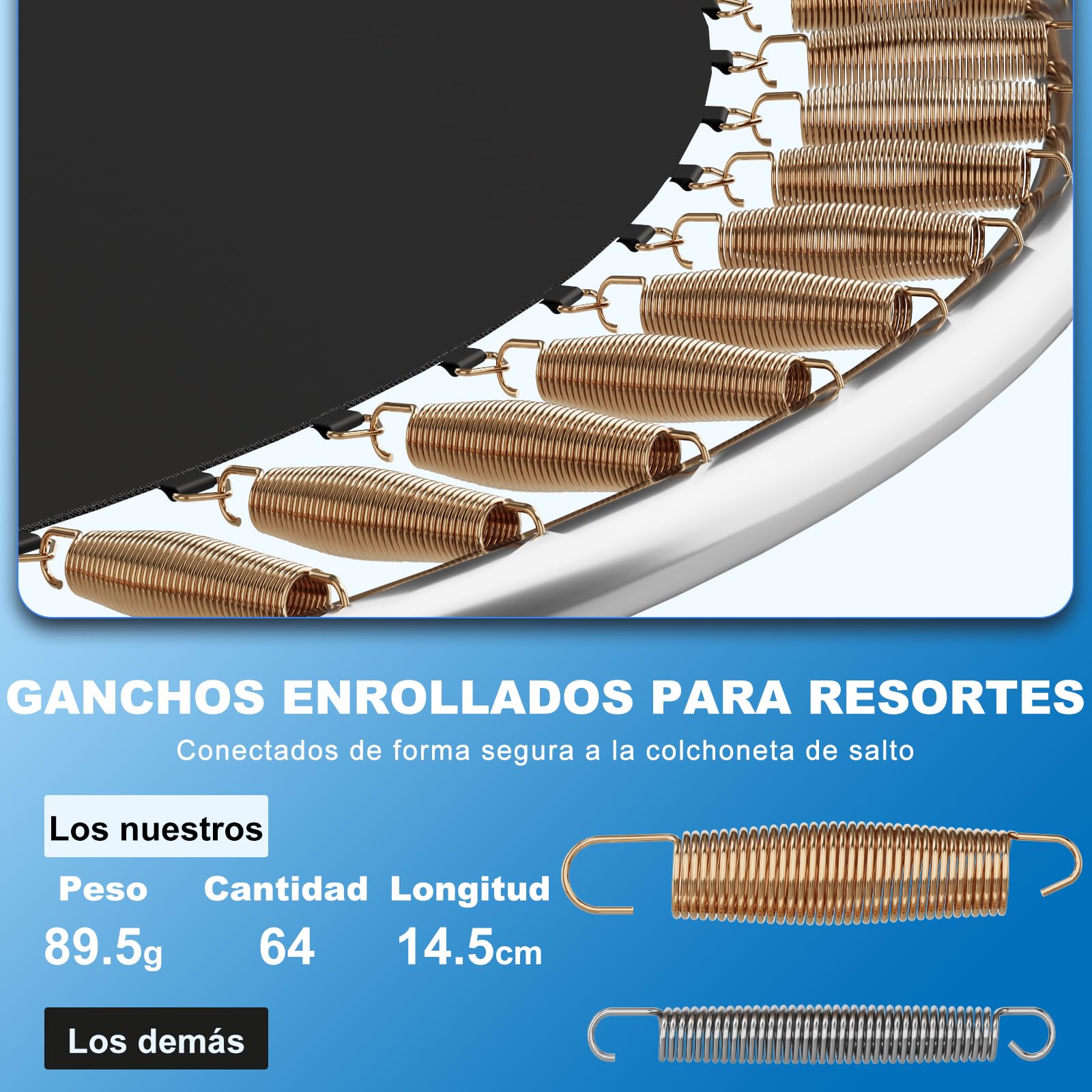 Devoko Cama Elástica Exterior para Niños Ø 183/228/305/366/427 cm, Trampolines para Niños con Malla de Zapatos, Escalera, Red de Seguridad, Capacidad de Carga 50-150 kg