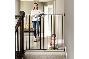 Regalo 1 Pack 40.5-Inch 2-in-1 Walk Through Hallway Dog Gate