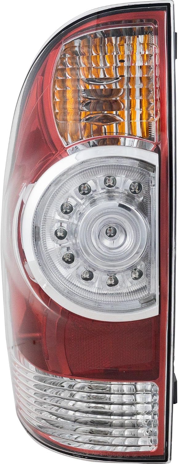 Go-Parts - Tail Light Assembly for 2009-2015 Toyota Tacoma, LED, Clear Lens, Left (Driver) Side, Replacement 2010 2011 2012 2013 2014