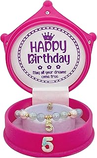 5th Birthday Gift for Girls, 5th Birthday Bracelet Blue, 5 Birthday Crown Box, Birthday Gifts for 5 Year Old Girls, 5th Birthday Jewelry, 5th Birthday Presents, 5th Birthday Girl, 5th Birthday Ideas
