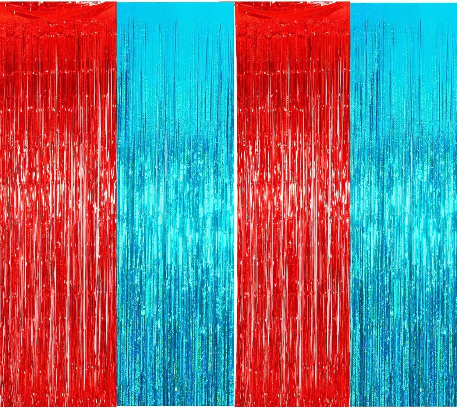 Dr Cat in The Hat Birthday Party Decorations/Thing 1 Thing 2 Party Decorations Dr. Baby Shower Decorations/Nurse Graduation Deorations/Blue Red Fringe