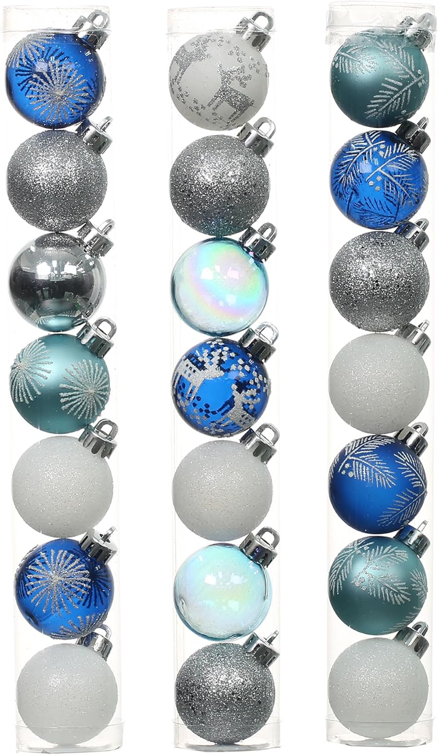 Assorted Silver & Blue Ornament Tube by Ashland®, 1pc