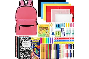 86-Piece School Supplies Kit with Backpack for Classroom