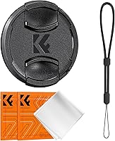 Vista 10 de K&F Concept 40.5mm Tapa de lente, 4-en-1 cubierta de lente de pellizco central + correa anti-pérdida + kits de paño de limpieza de microfibra
