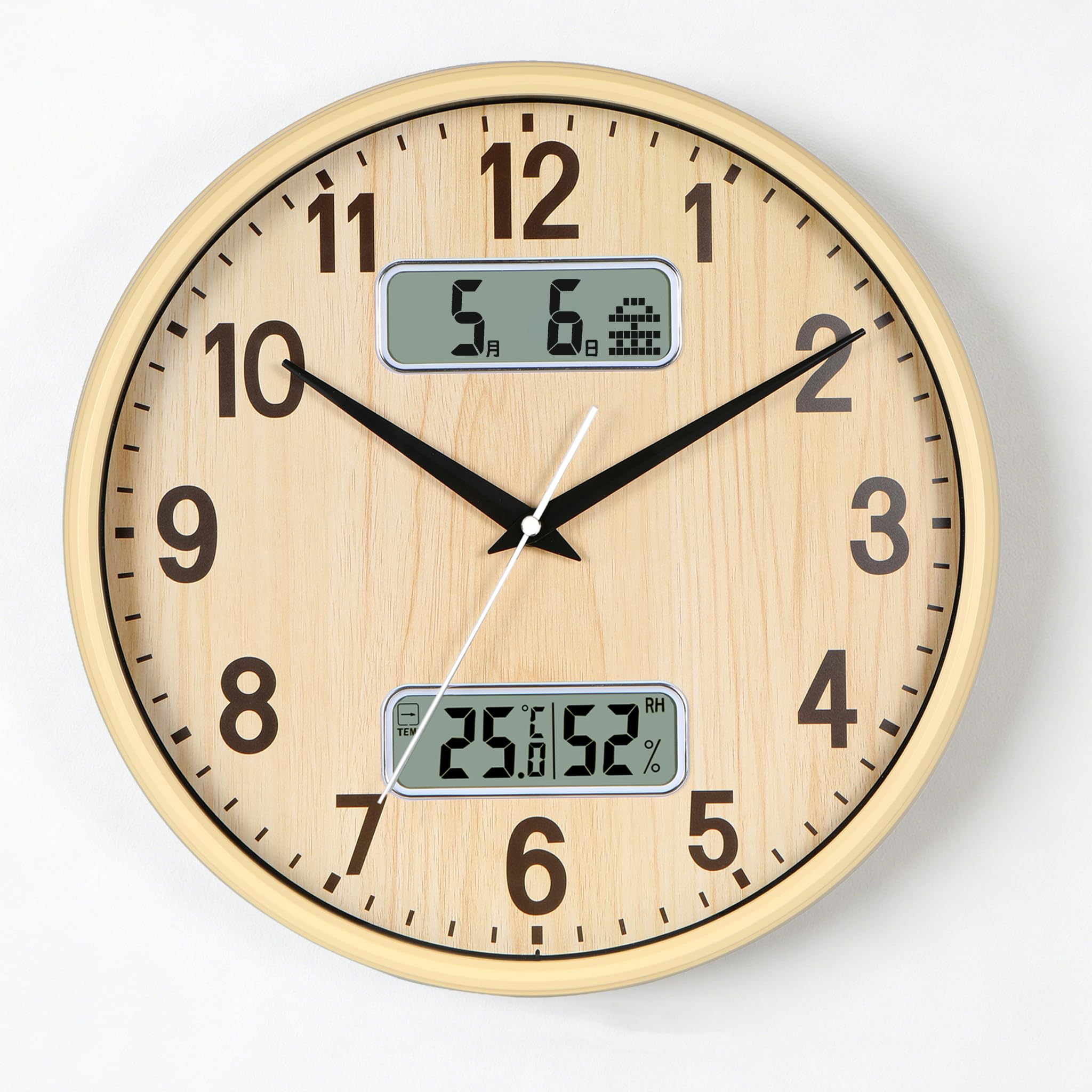 Decorative Wall Clock 掛け時計 アナログ Amazon.co.jp: Nbdeal 掛け時計 電波時計 アナログ カレンダー 温度