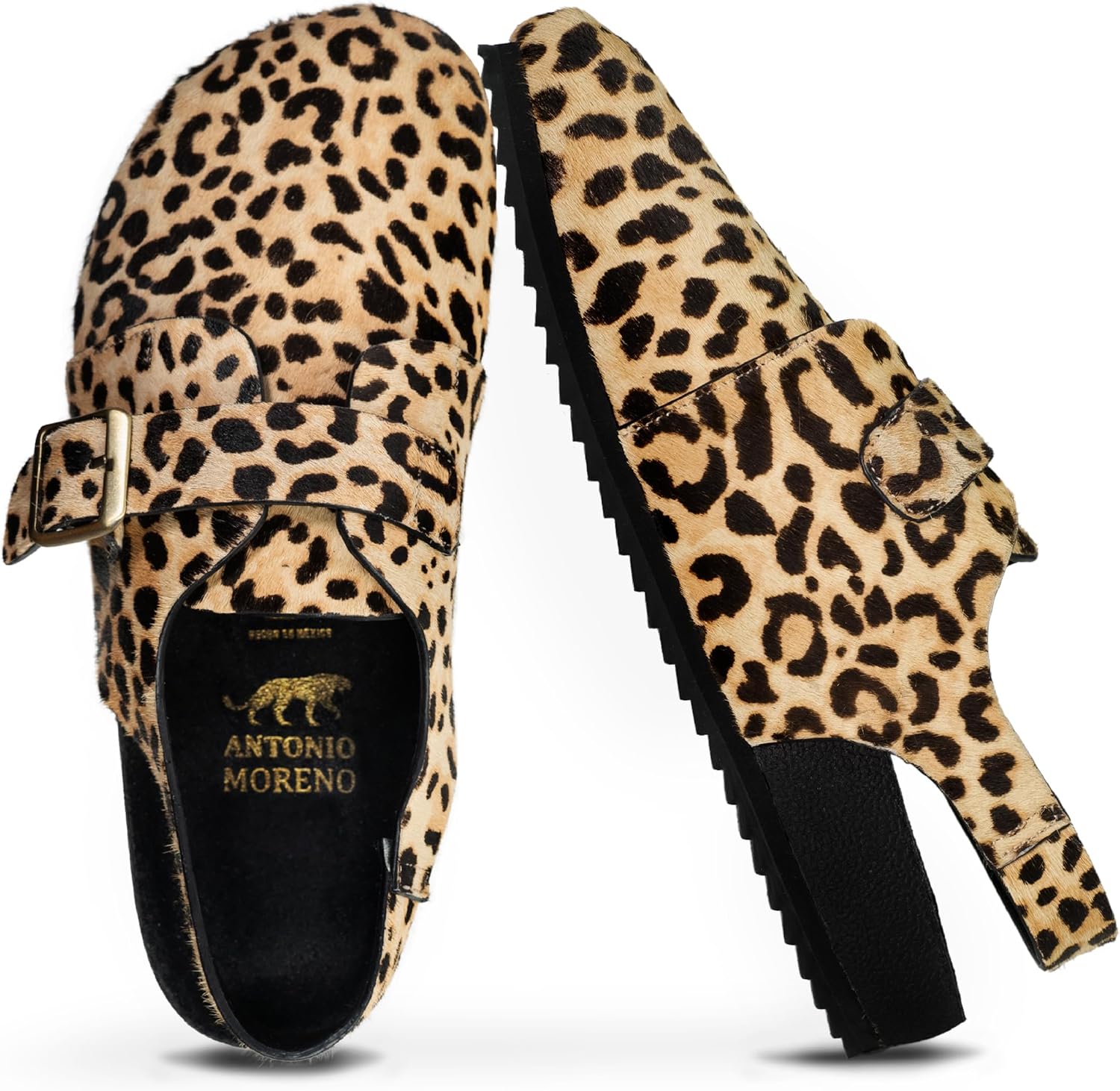 ANTONIO MORENO Mules for Women (Jaguar)- Genuine Leather...