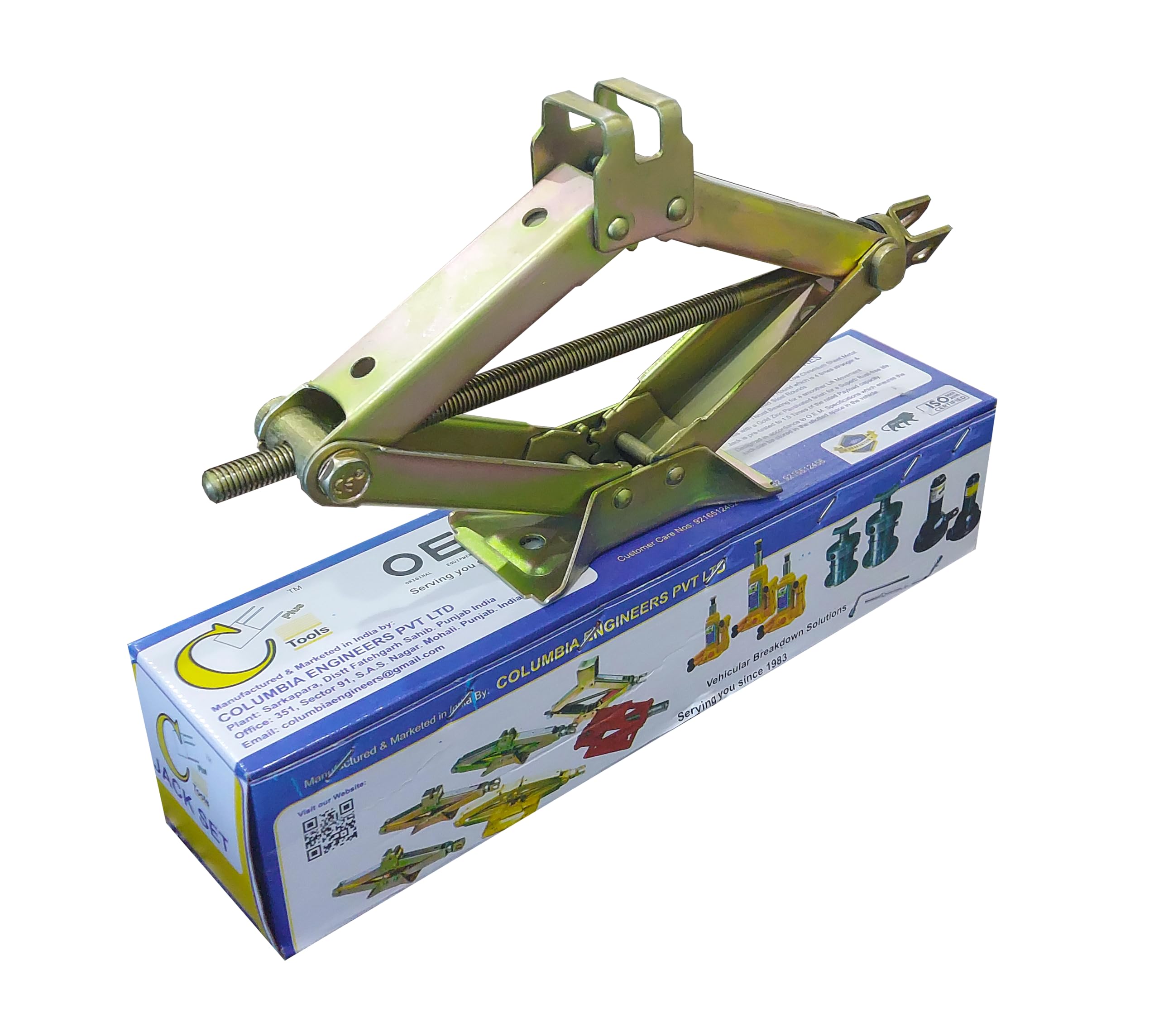 J☆ CE PLUS TOOLS® Scissor Car Jack Set (with Handle) for Maruti