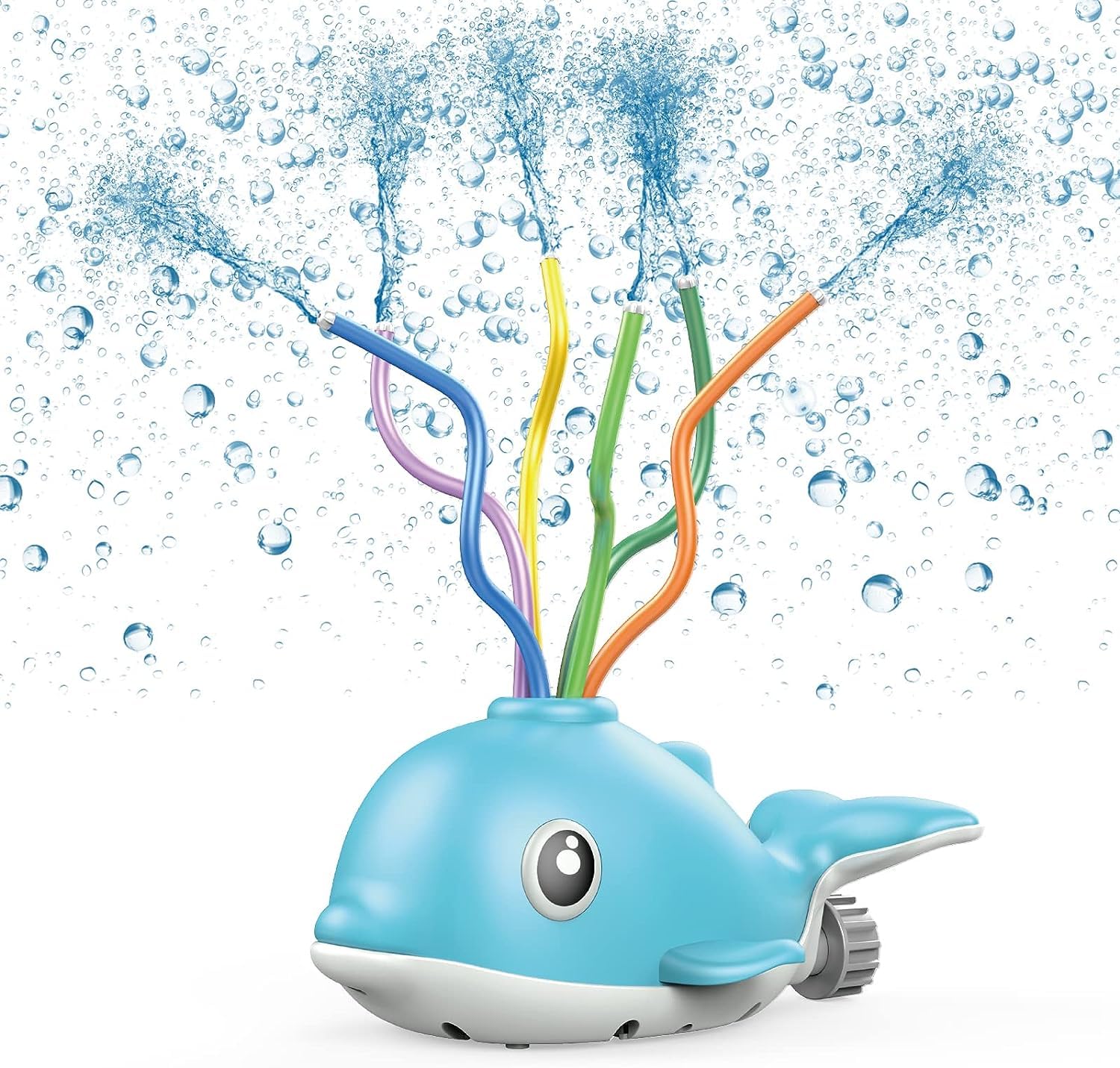 Outdoor Water Sprinkler for Kids, Summer Outside Toys Backyard Games Toys with Wiggle Tubes Sprays, Garden Lawn Water Toys for Ages 3+ Boys Girls