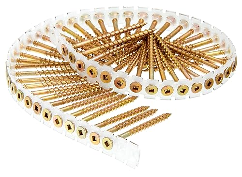 Vista 11 de Senco 08F150Y DuraSpin #8 x 1-1/2 pulgadas, Tornillo de madera a madera, 1,000 Ct.