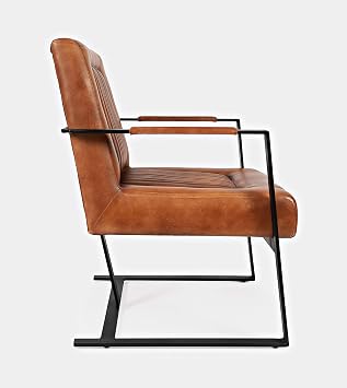 Jofran Leather Sled Dining Chair Set