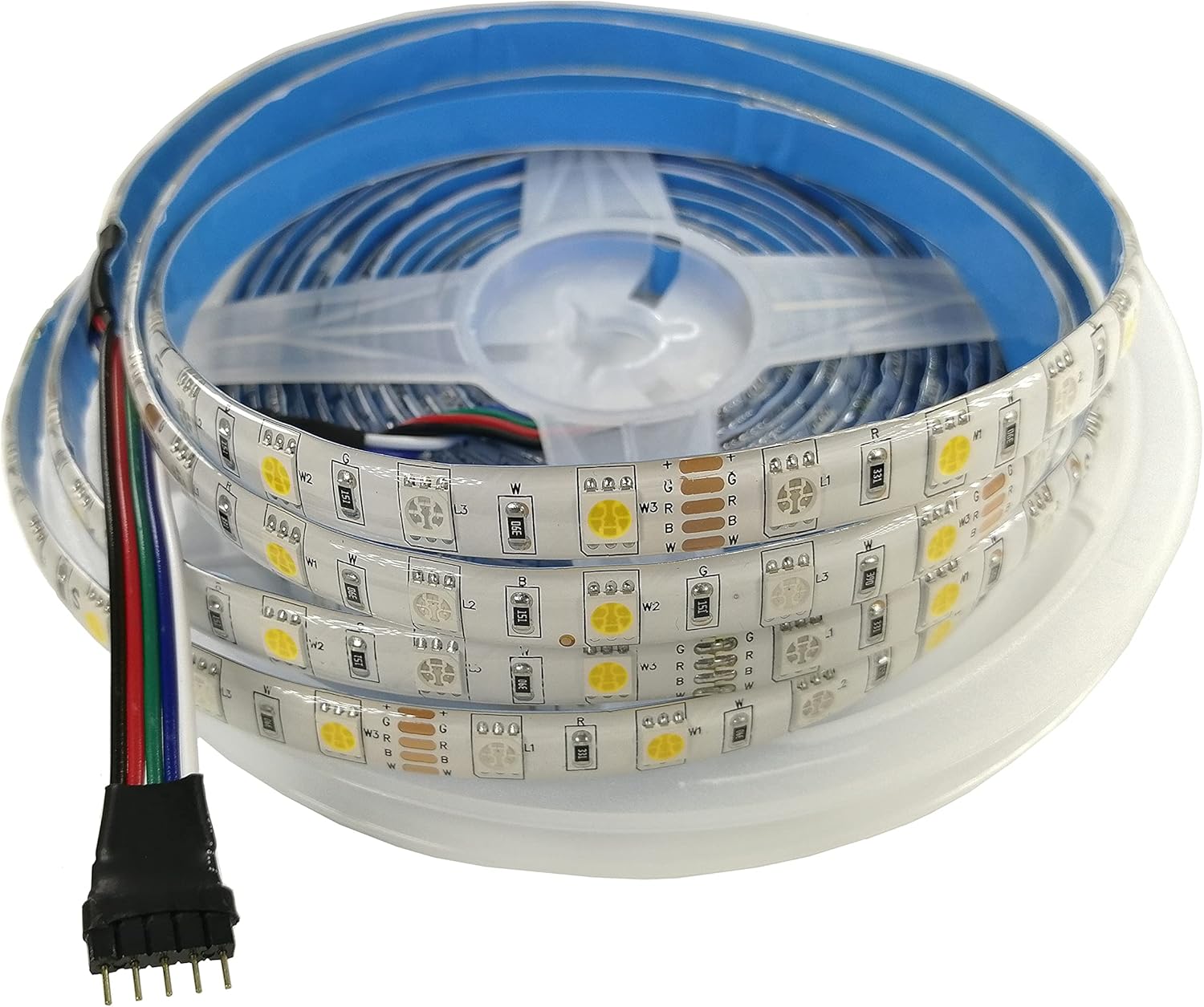 Stareyes SMD 5050 RGBWW 60 LED/m DC12V 5m LED Strip Tape IP65 Waterproof LED Light Strip Rope Ribbon (RGBWW, IP65)