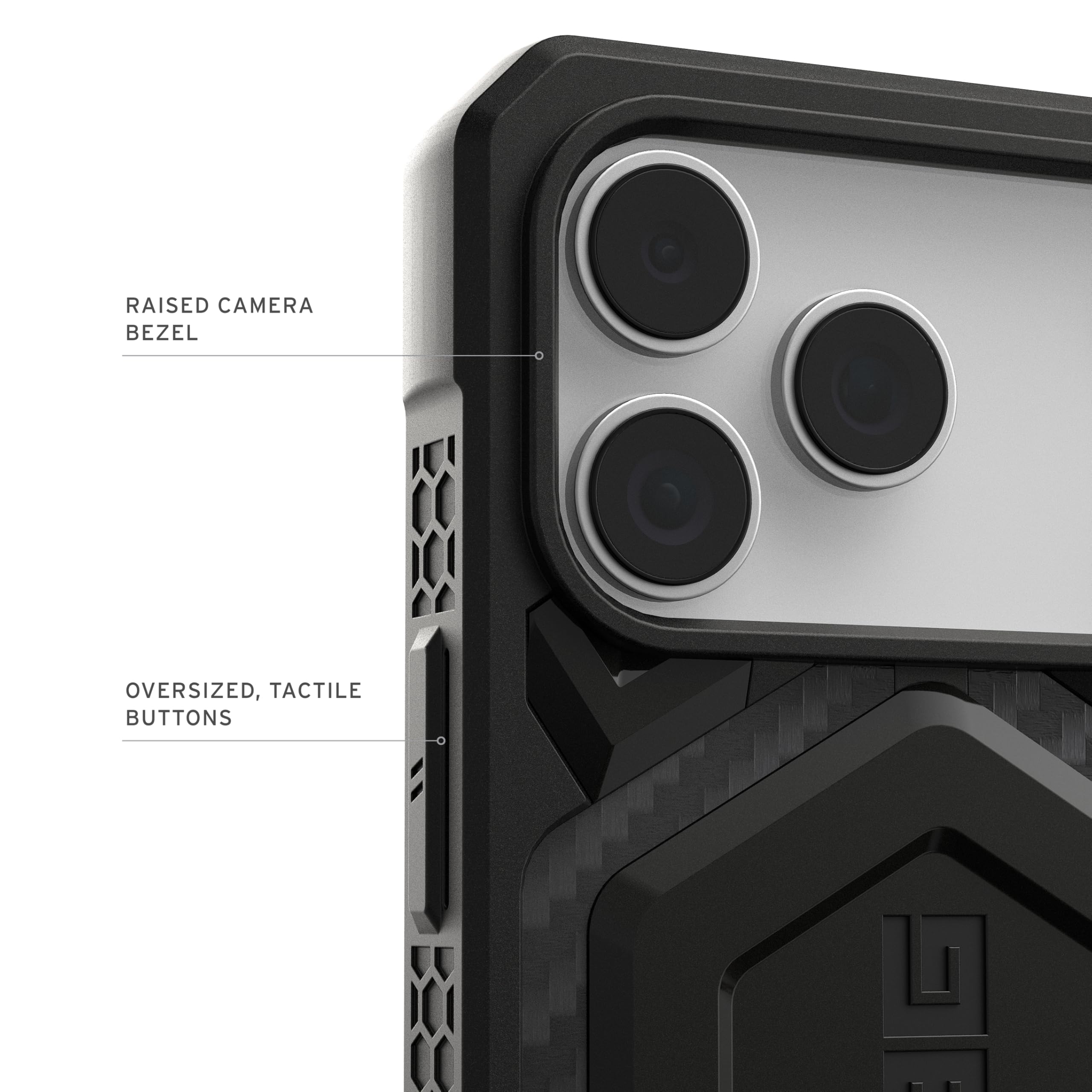 Urban Armor Gear Monarch Pro Custodia iPhone 17 Pro Max | Perfetta aderenza | Resistenza alle cadute di 7,6 m | Modulo magnetico | Bordi rialzati | Tutte le porte accessibili