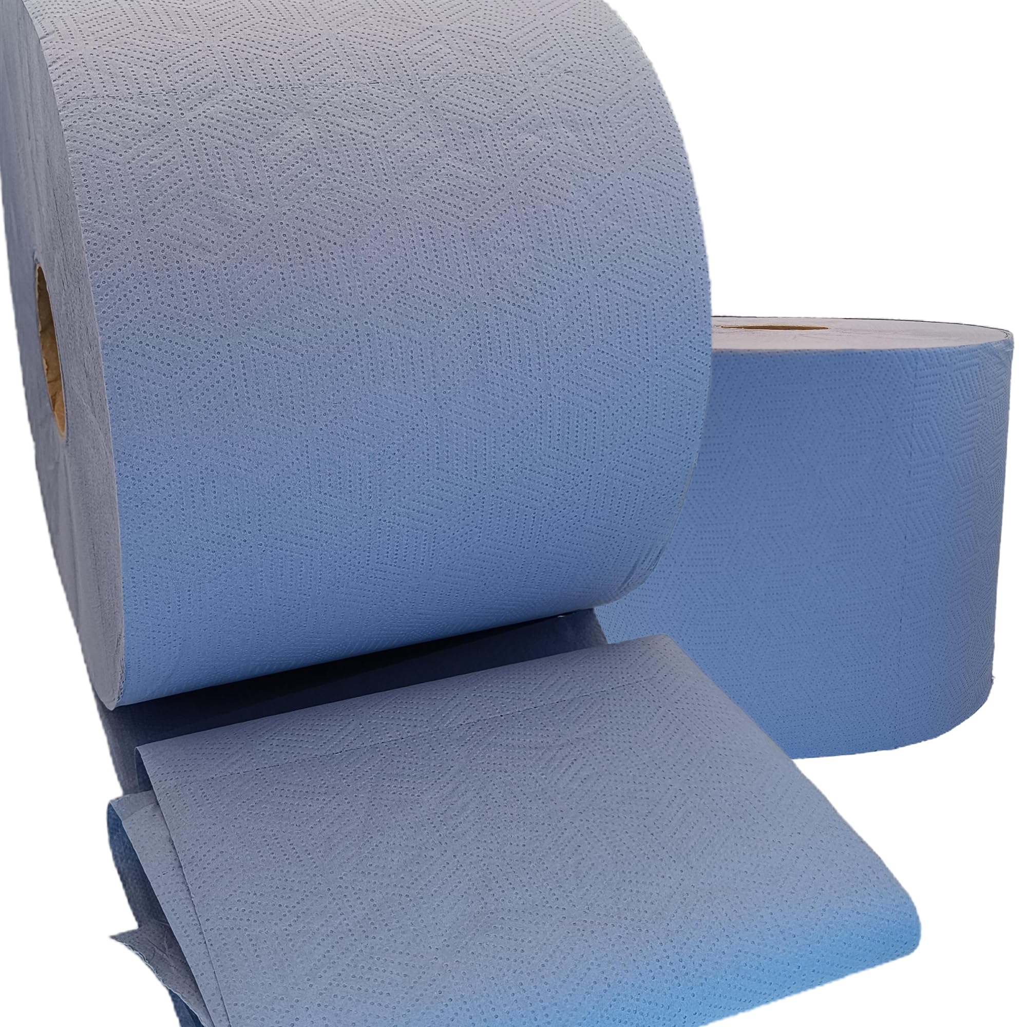 msu® - Bobinas de Papel Industrial de celulosa Azul MSU® | 100% Pasta Virgen | Pack de 2 | Acabado Laminado | 3 kg por Rollo